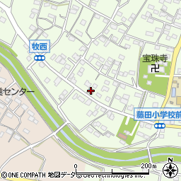 藤田郵便局周辺の地図