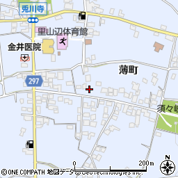 長野県松本市里山辺薄町2900周辺の地図