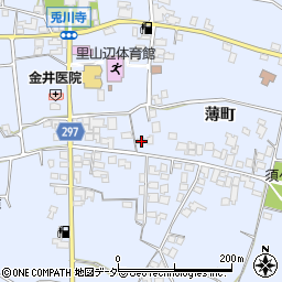 長野県松本市里山辺薄町2897周辺の地図