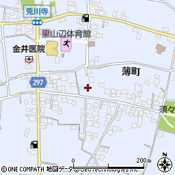 長野県松本市里山辺薄町2898周辺の地図