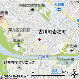十六銀行古川支店周辺の地図