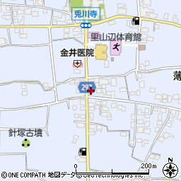 長野県松本市里山辺薄町2887周辺の地図