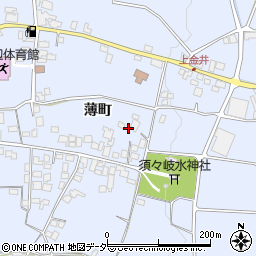 長野県松本市里山辺薄町2774-2周辺の地図