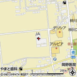長野県松本市梓川倭528周辺の地図