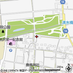 埼玉県深谷市下手計1104周辺の地図
