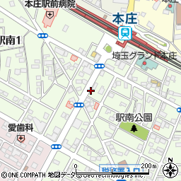 埼玉県本庄市駅南周辺の地図