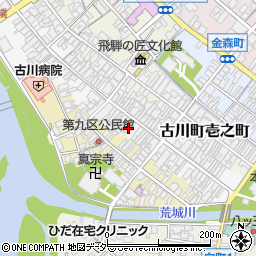 岐阜県飛騨市古川町弐之町6周辺の地図