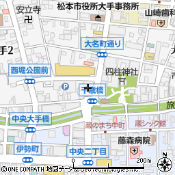 八十二銀行松本営業部周辺の地図