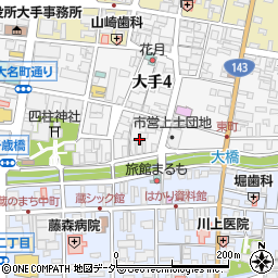 穂高クラフト・ナワテ通り店周辺の地図