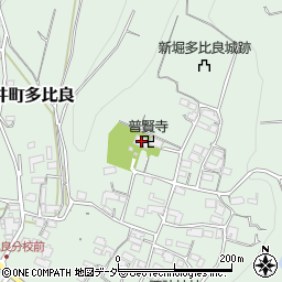 普賢寺周辺の地図