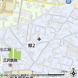 長野県松本市県2丁目10周辺の地図