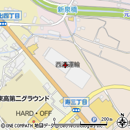 関東西濃運輸株式会社　本庄支店周辺の地図