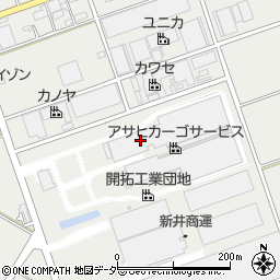 アサヒロジ株式会社館林支店周辺の地図