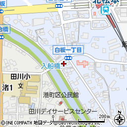長野県松本市白板1丁目4-25周辺の地図