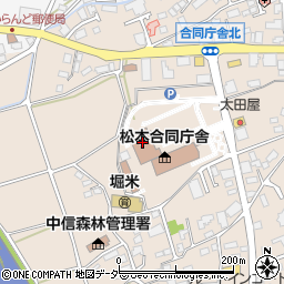 長野県松本市島立1018周辺の地図