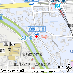 長野県松本市白板1丁目4-29周辺の地図