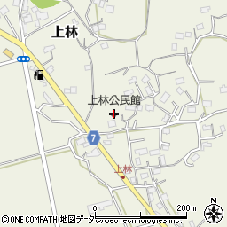 上林公民館周辺の地図