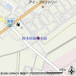 栃木県下都賀郡野木町友沼6613-18周辺の地図