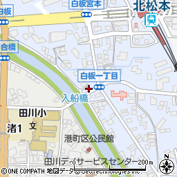 長野県松本市白板1丁目5-2周辺の地図