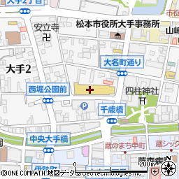 松本市立博物館周辺の地図