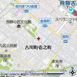岐阜県飛騨市古川町殿町8-11周辺の地図