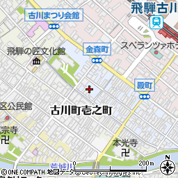 岐阜県飛騨市古川町殿町8周辺の地図