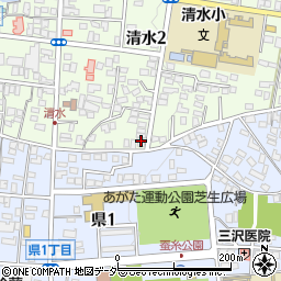 長野県松本市清水2丁目2-14周辺の地図