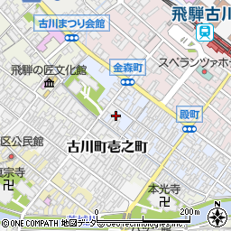 岐阜県飛騨市古川町殿町8-18周辺の地図