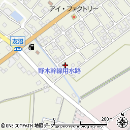 栃木県下都賀郡野木町友沼6613-20周辺の地図