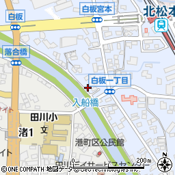 長野県松本市白板1丁目5周辺の地図