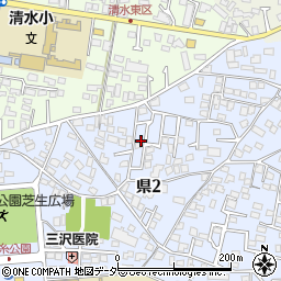 長野県松本市県2丁目周辺の地図