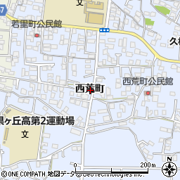 長野県松本市里山辺西荒町周辺の地図