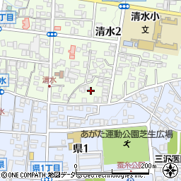 長野県松本市清水2丁目2周辺の地図