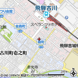 飛騨信用組合古川支店周辺の地図