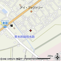 栃木県下都賀郡野木町友沼6613-5周辺の地図