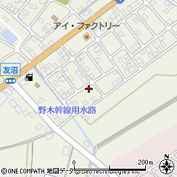 栃木県下都賀郡野木町友沼6613-6周辺の地図