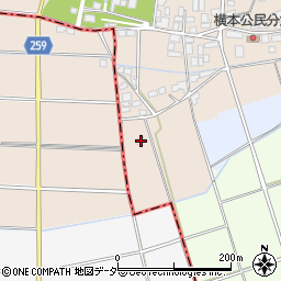 埼玉県深谷市横瀬1349周辺の地図