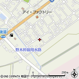 栃木県下都賀郡野木町友沼6613-7周辺の地図