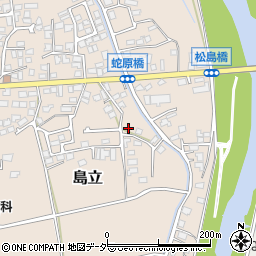 長野県松本市島立519周辺の地図