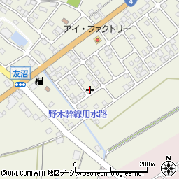栃木県下都賀郡野木町友沼6611-5周辺の地図