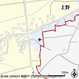 茨城県筑西市江周辺の地図