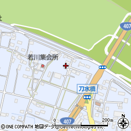 若川コミニテイセンター周辺の地図