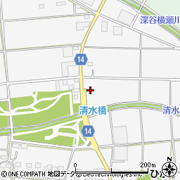 埼玉県深谷市下手計1353周辺の地図