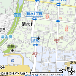 長野県松本市清水1丁目3周辺の地図