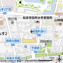 読売新聞松本支局周辺の地図