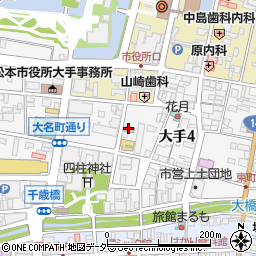 サザンクロスイン松本周辺の地図