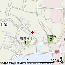 福井県あわら市山十楽8周辺の地図