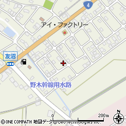 栃木県下都賀郡野木町友沼6611-4周辺の地図