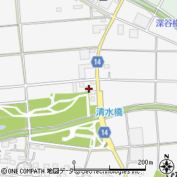 埼玉県深谷市下手計1376周辺の地図