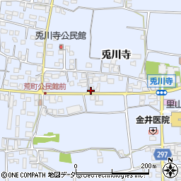 兎川寺簡易郵便局周辺の地図